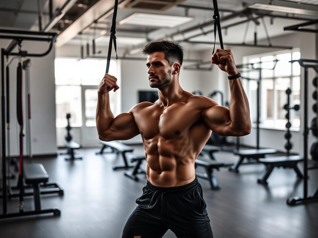 Aluno treinando musculação na Corpo Fitness Academia